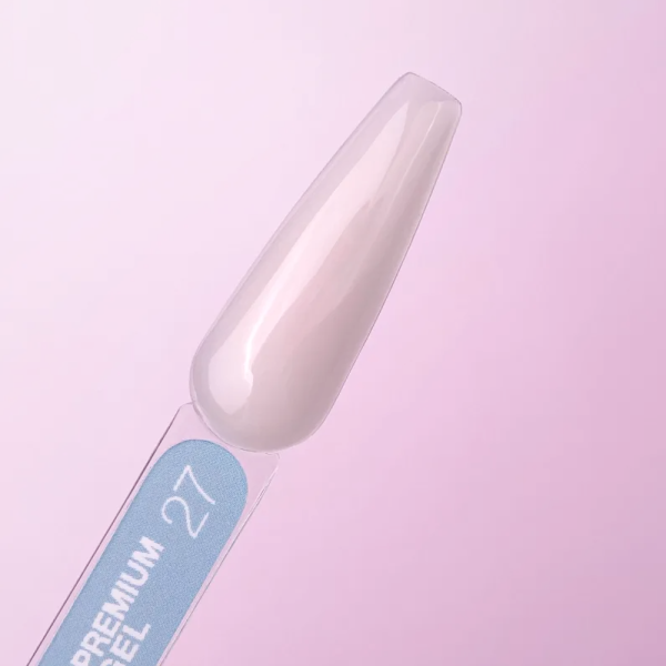 Гель для нарощування LUNA Gel Premium №27, молочно-пісочний, 15 мл