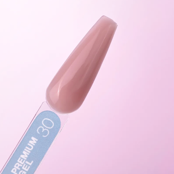 Гель для нарощування LUNA Gel Premium №30, пудрово-рожевий, 30 мл