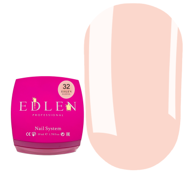 Гель для нарощування Edlen Builder Gel Office №32, світло-бежевий, 50 мл