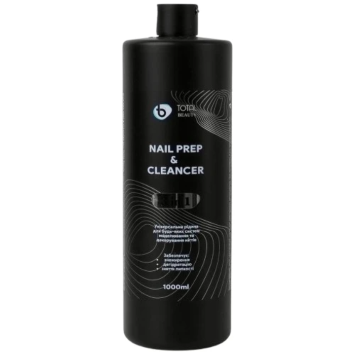 Знежирювач для нігтів Total Beauty 3в1 Nail Prep&Cleanser срібло, ананас, 1000 мл