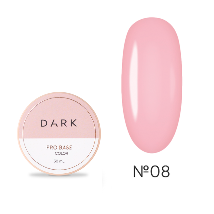 База камуфлирующая DARK Pro Base №08, персиково-розовый, 30 мл