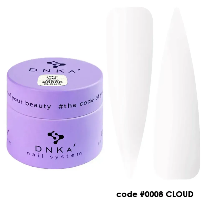 Гель-желе DNKa Jelly Gel #0008 Cloud, молочний, 15 мл