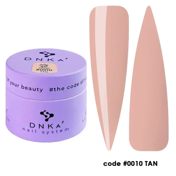 Гель-желе DNKa Jelly Gel #0010 Tan, карамельно-бежевый, 15 мл