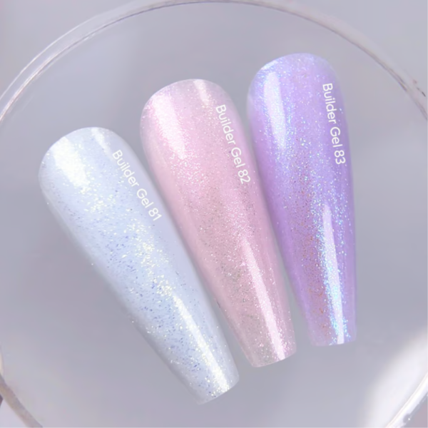 Гель для наращивания NAILSOFTHEDAY Builder Gel №83, фиолетовый с шиммером, 15 мл