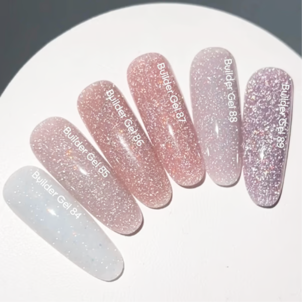 Гель для наращивания NAILSOFTHEDAY Builder Gel №89, холодный лавандовый светоотражающий, 15 мл