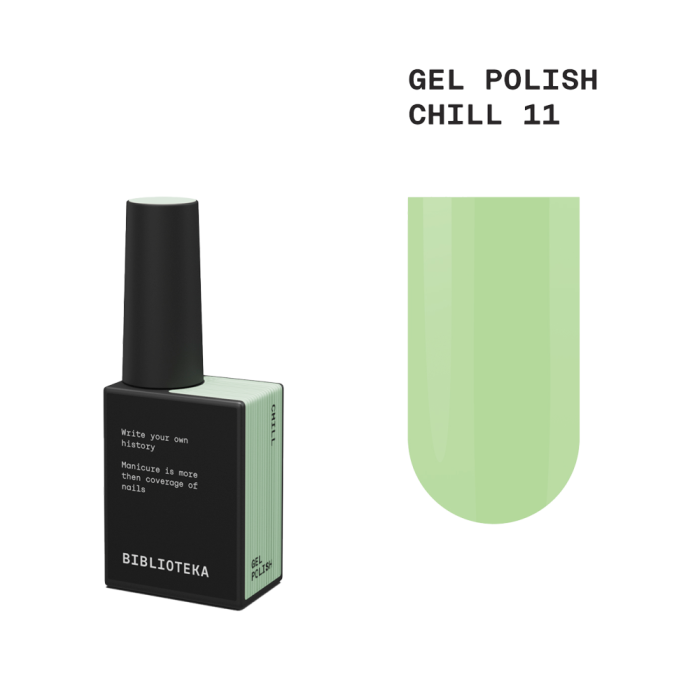 Гель-лак Biblioteka Gel Polish №11 Chill, мята, 10 мл