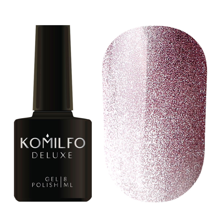 Гель-лак котяче око Komilfo 9D Cat's eye Nude №004, рожевий, 8 мл