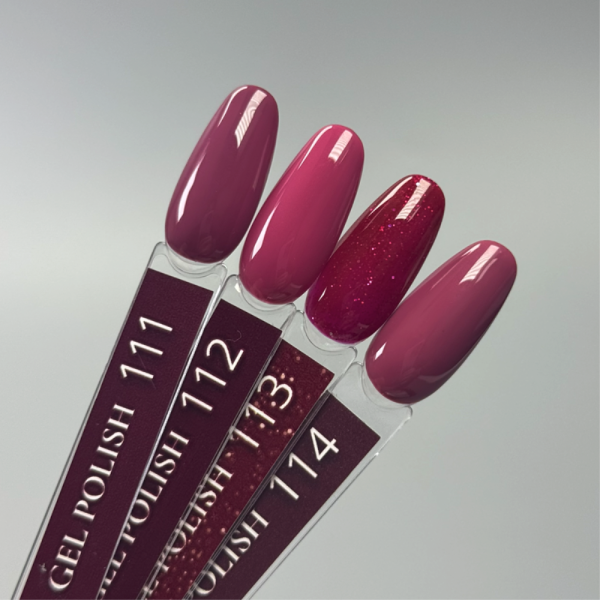 Гель-лак DANNY Gel Polish №114, приглушений малиновий, 10 мл