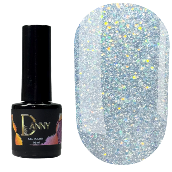 Гель-лак DANNY Gel Polish №147, серебристый шиммер, 10 мл