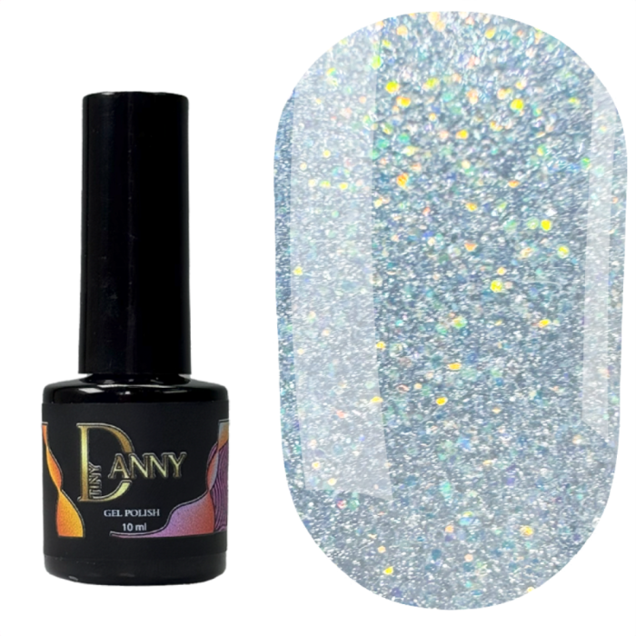 Гель-лак DANNY Gel Polish №147, серебристый шиммер, 10 мл