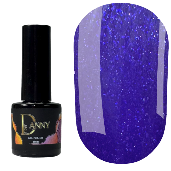 Гель-лак DANNY Gel Polish №157, синий с мелким шиммером, 10 мл