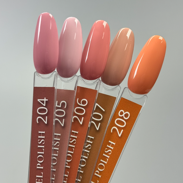 Гель-лак DANNY Gel Polish №206, коралловый персик, 10 мл