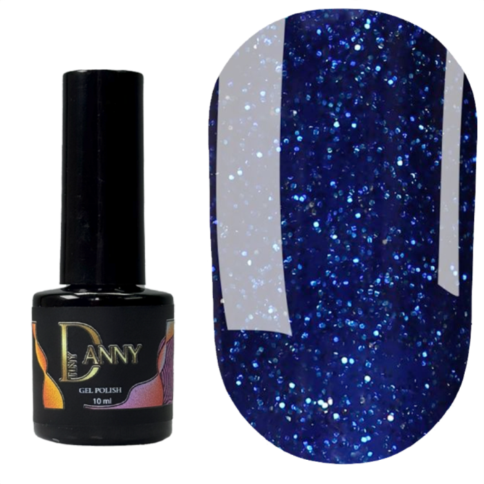 Гель-лак DANNY Gel Polish №083, синий с мелким шиммером, 10 мл
