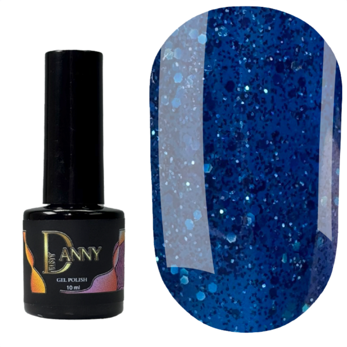 Гель-лак DANNY Gel Polish №085, синий с шиммером, 10 мл