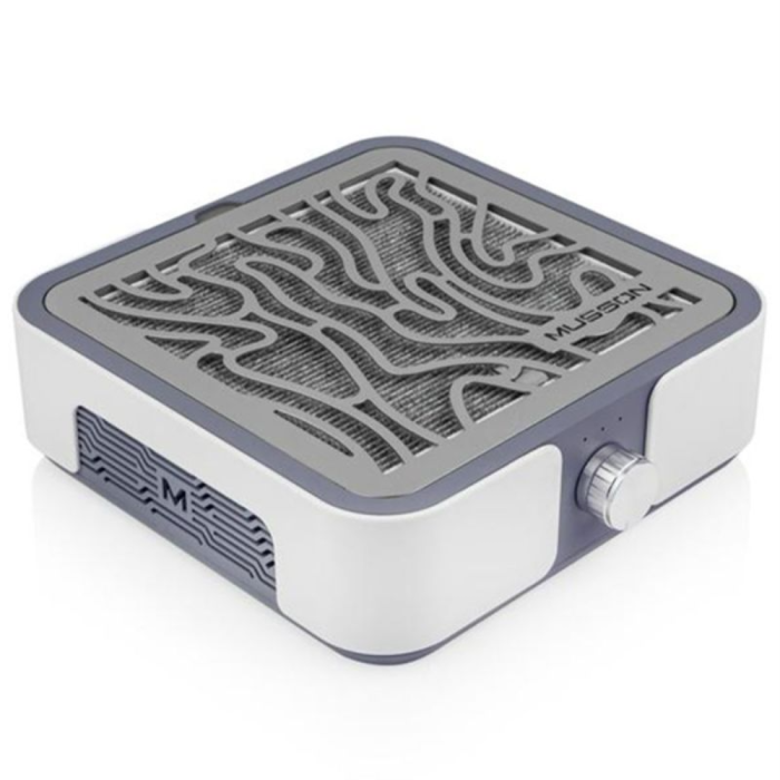 Настольная маникюрная вытяжка Bucos Musson X2 Graphite с хеппа фильтром 72 Вт, графит