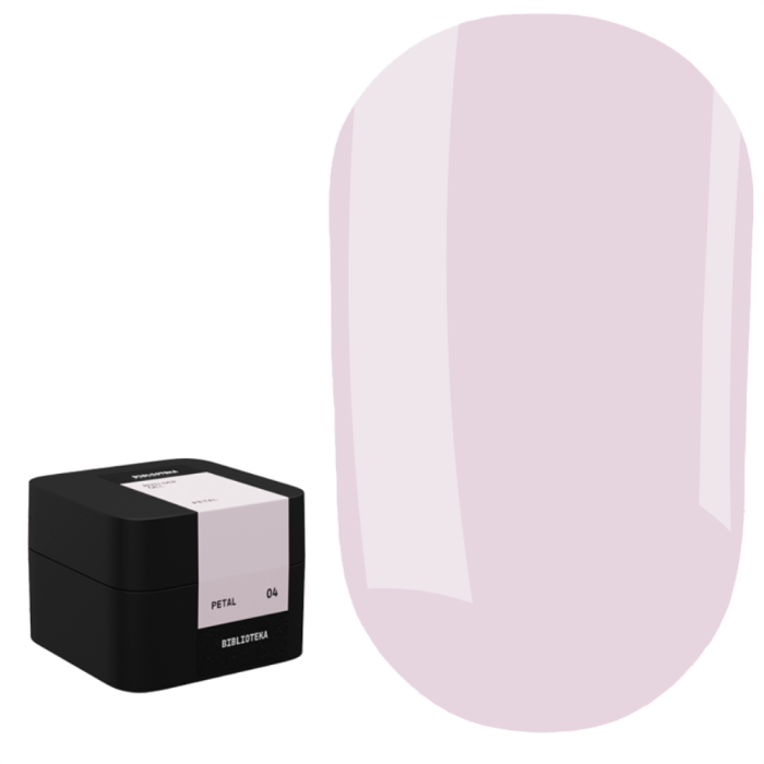 Гель для нарощування Biblioteka Builder Gel №04 Petal, ніжно-рожевий, 30 мл