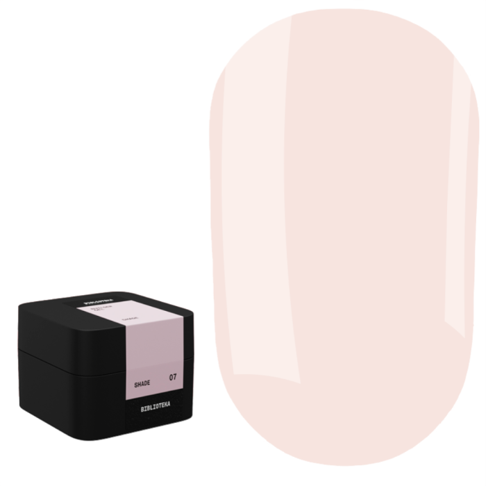 Гель для нарощування Biblioteka Builder Gel №07 Shade, холодний рожево-бежевий, 30 мл