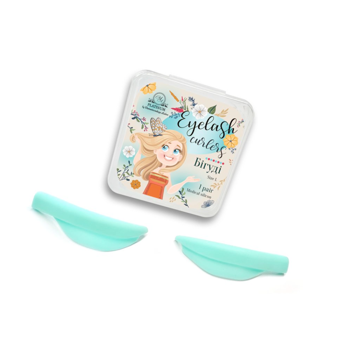 Валики для ламінування вій Platinum Eyelash Curles, розмір L, 1 пара, м'ятні