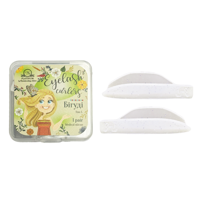 Валики для ламінування вій Platinum Eyelash Curles, розмір L, 1 пара, прозорі