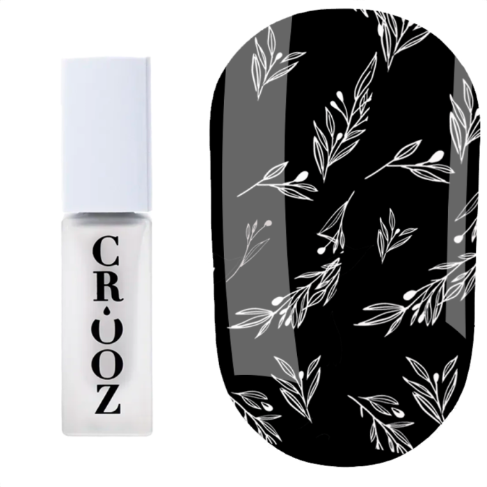 Лак для стемпинга Crooz Stamping Nail Polish №01, белый, 6 мл