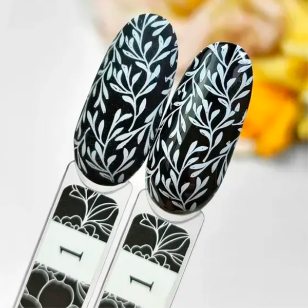 Лак для стемпинга Crooz Stamping Nail Polish №01, белый, 6 мл