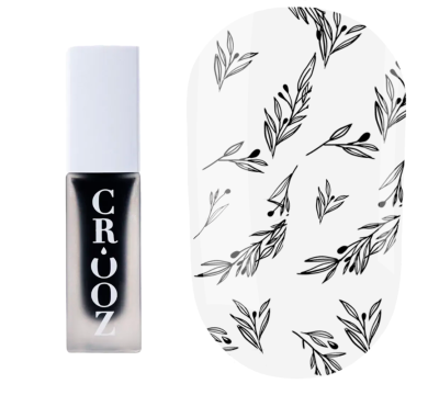 Лак для стемпінгу Crooz Stamping Nail Polish №02, чорний, 6 мл
