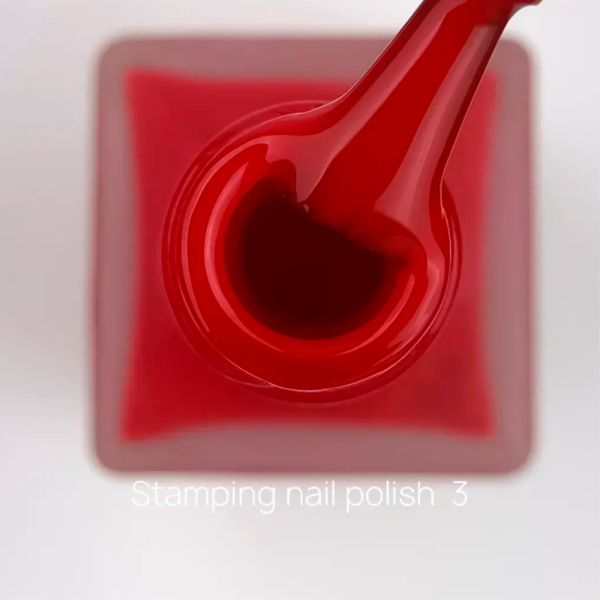 Лак для стемпинга Crooz Stamping Nail Polish №03, красный, 6 мл