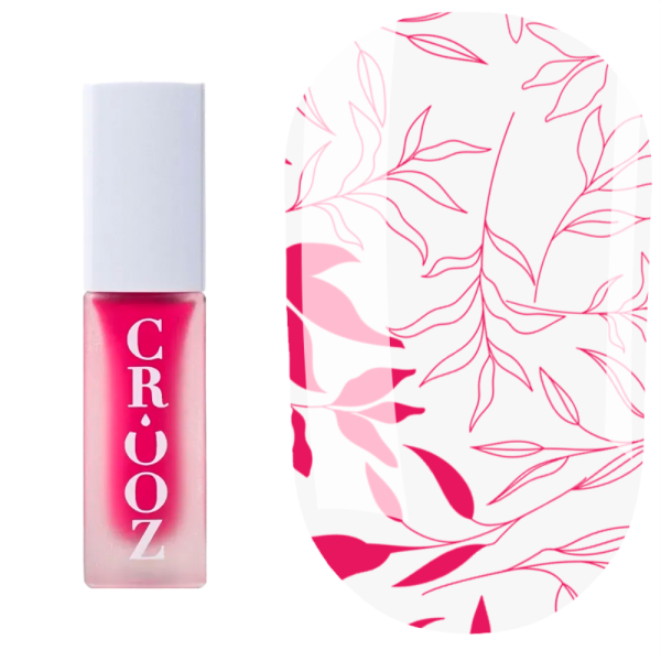Лак для стемпінгу Crooz Stamping Nail Polish №04, рожевий, 6 мл