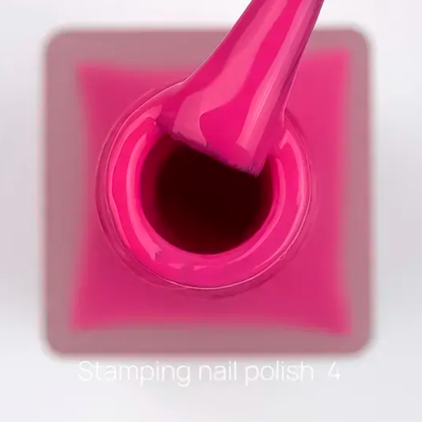 Лак для стемпінгу Crooz Stamping Nail Polish №04, рожевий, 6 мл