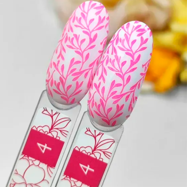 Лак для стемпінгу Crooz Stamping Nail Polish №04, рожевий, 6 мл