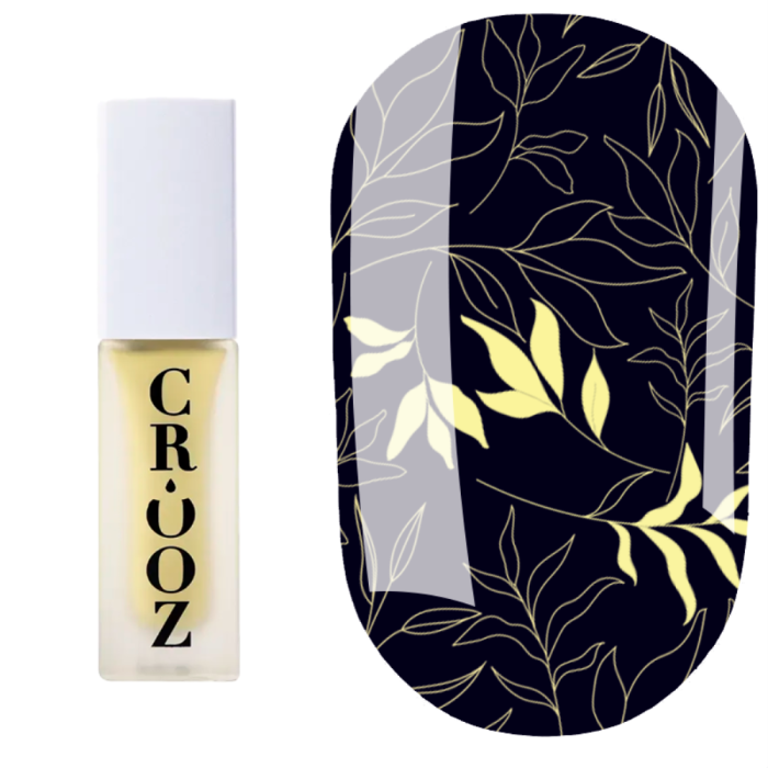 Лак для стемпінгу Crooz Stamping Nail Polish №06, жовтий, 6 мл