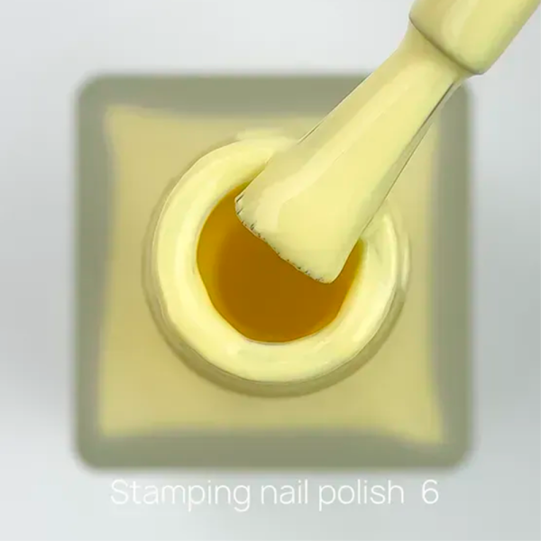 Лак для стемпинга Crooz Stamping Nail Polish №06, желтый, 6 мл