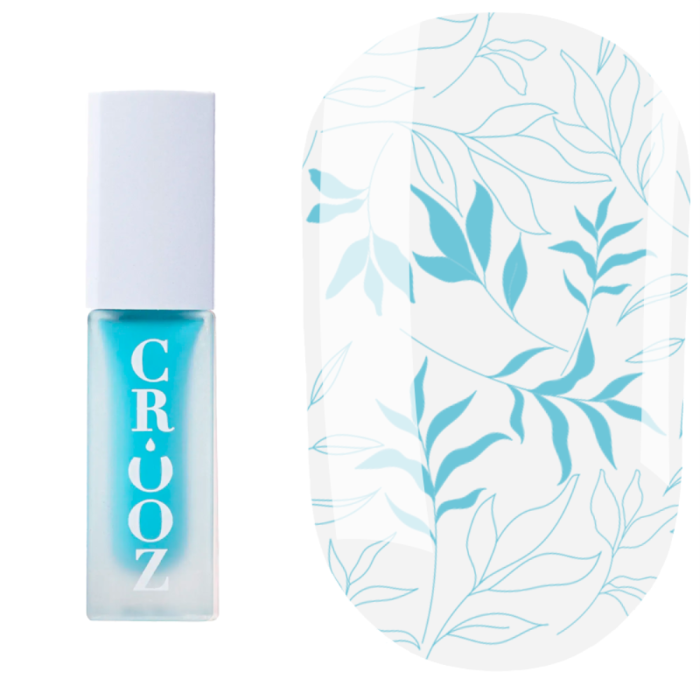 Лак для стемпінгу Crooz Stamping Nail Polish №09, блакитний, 6 мл