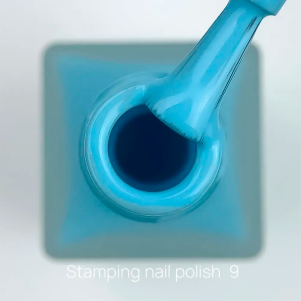 Лак для стемпінгу Crooz Stamping Nail Polish №09, блакитний, 6 мл