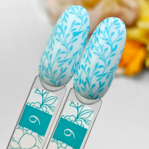 Лак для стемпінгу Crooz Stamping Nail Polish №09, блакитний, 6 мл