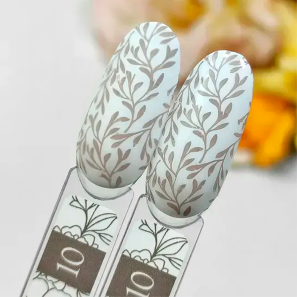 Лак для стемпінгу Crooz Stamping Nail Polish №10, сіро-бежевий, 6 мл