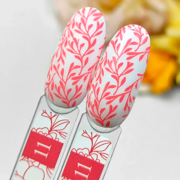 Лак для стемпінгу Crooz Stamping Nail Polish №11, кораловий, 6 мл