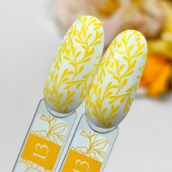 Лак для стемпінгу Crooz Stamping Nail Polish №13, яскраво-жовтий, 6 мл
