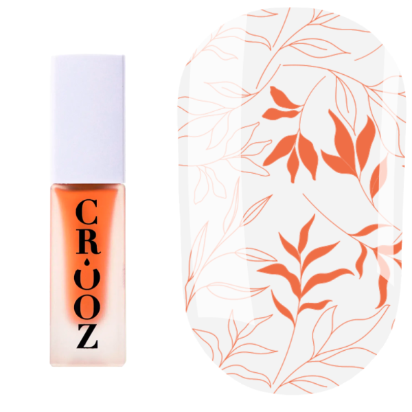 Лак для стемпинга Crooz Stamping Nail Polish №14, оранжевый, 6 мл