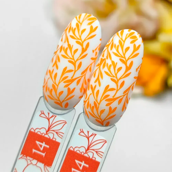Лак для стемпинга Crooz Stamping Nail Polish №14, оранжевый, 6 мл