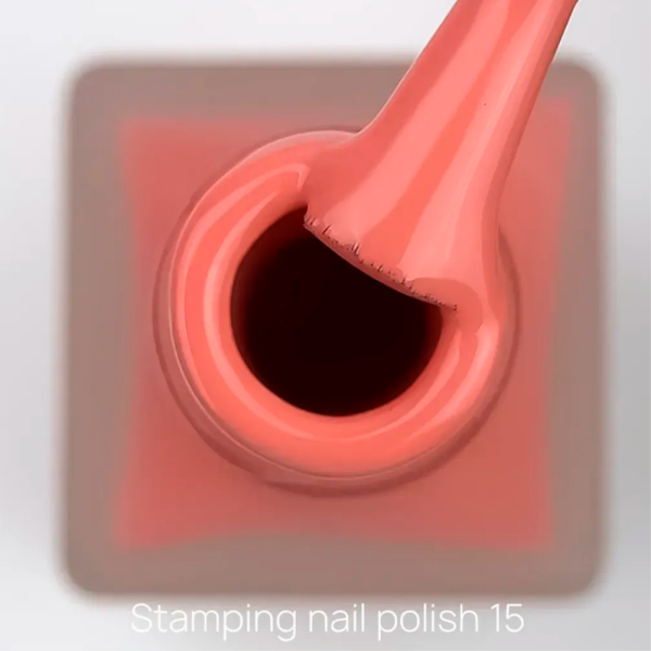 Лак для стемпінгу Crooz Stamping Nail Polish №15, лососевий, 6 мл