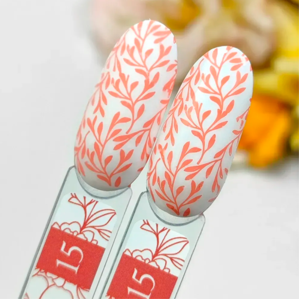 Лак для стемпінгу Crooz Stamping Nail Polish №15, лососевий, 6 мл