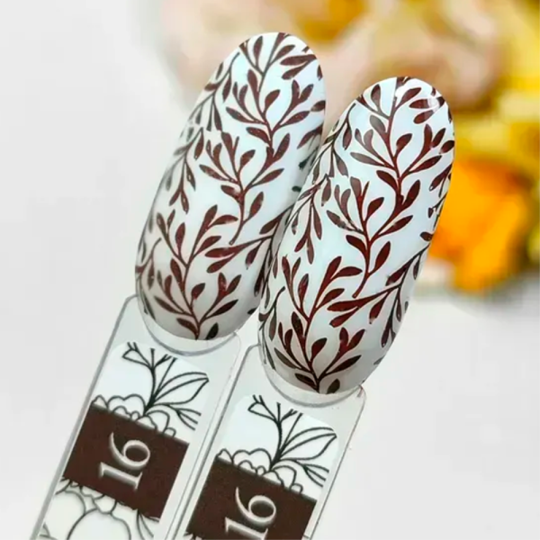 Лак для стемпинга Crooz Stamping Nail Polish №16, коричневый, 6 мл