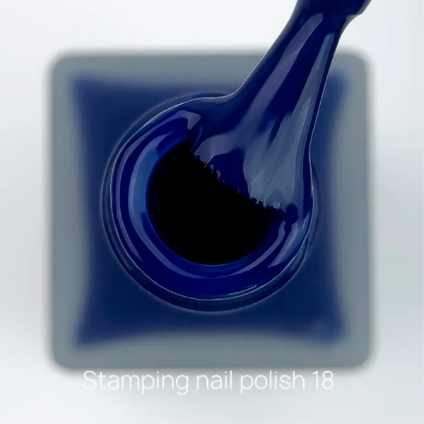 Лак для стемпінгу Crooz Stamping Nail Polish №18, синій, 6 мл