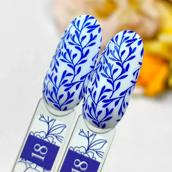 Лак для стемпінгу Crooz Stamping Nail Polish №18, синій, 6 мл
