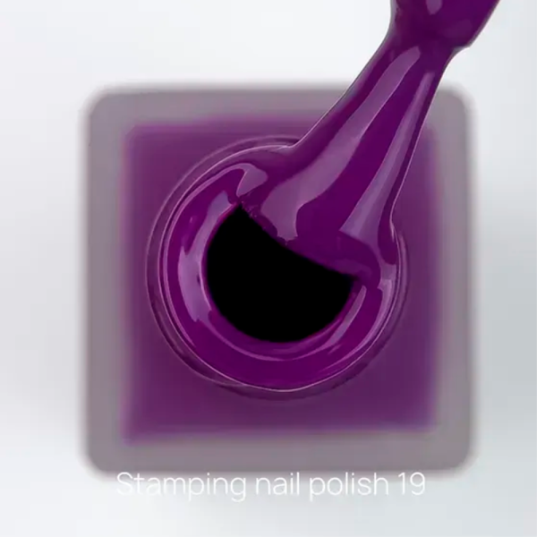Лак для стемпінгу Crooz Stamping Nail Polish №19, фіолетовий, 6 мл