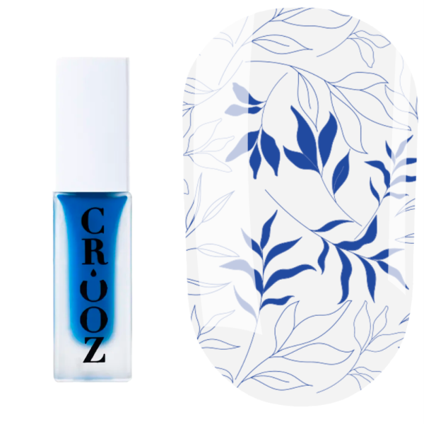 Лак для стемпінгу Crooz Stamping Nail Polish №21, синьо-блакитний, 6 мл