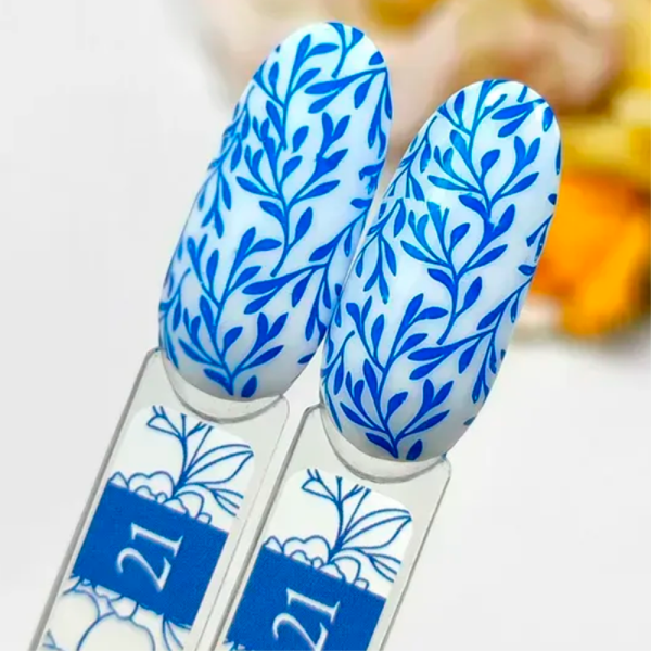 Лак для стемпінгу Crooz Stamping Nail Polish №21, синьо-блакитний, 6 мл