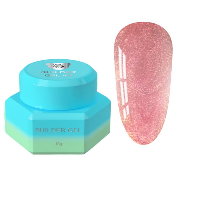 Конструюючий гель You Are Cute Builder Gel №44, рожевий перламутр, 15 мл