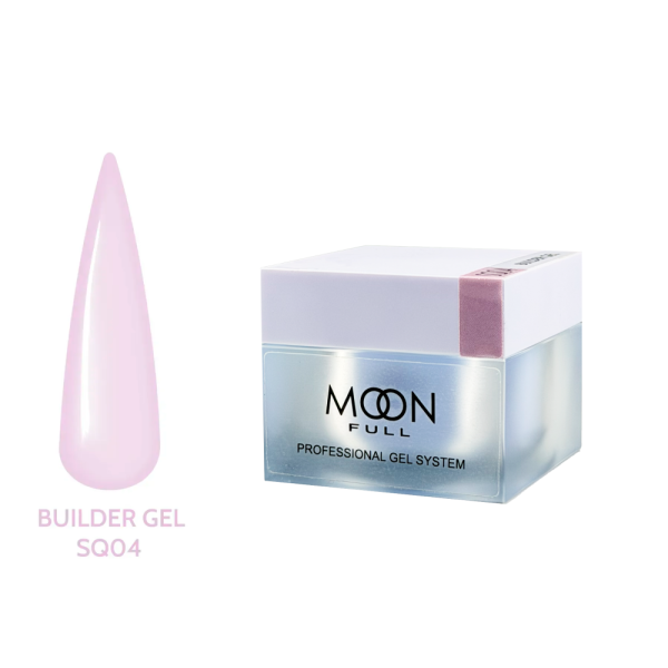 Гель для наращивания Moon Full Builder Gel №SQ04, розово-лиловый, 30 мл
